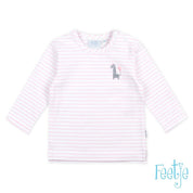 GIRAFFE Stripe Pink Balloon Top