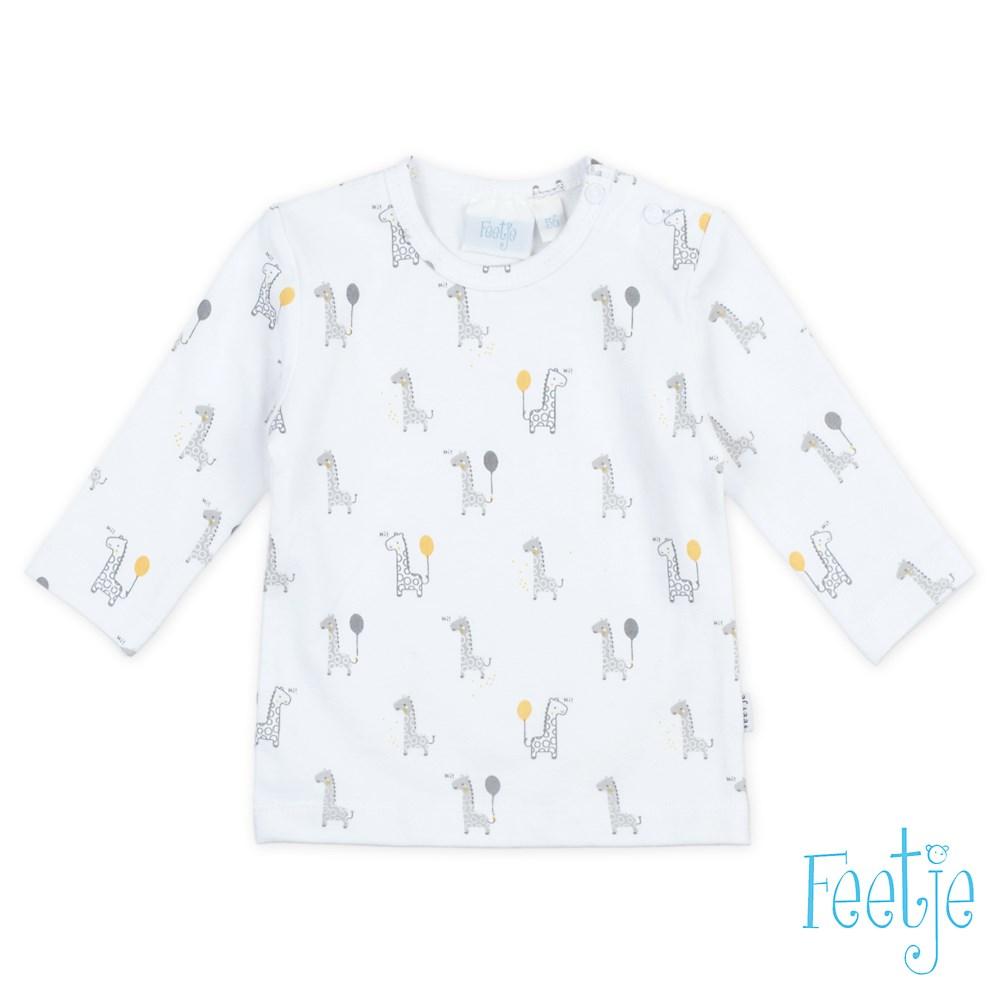 GIRAFFE Allover Print Long Sleeve Top