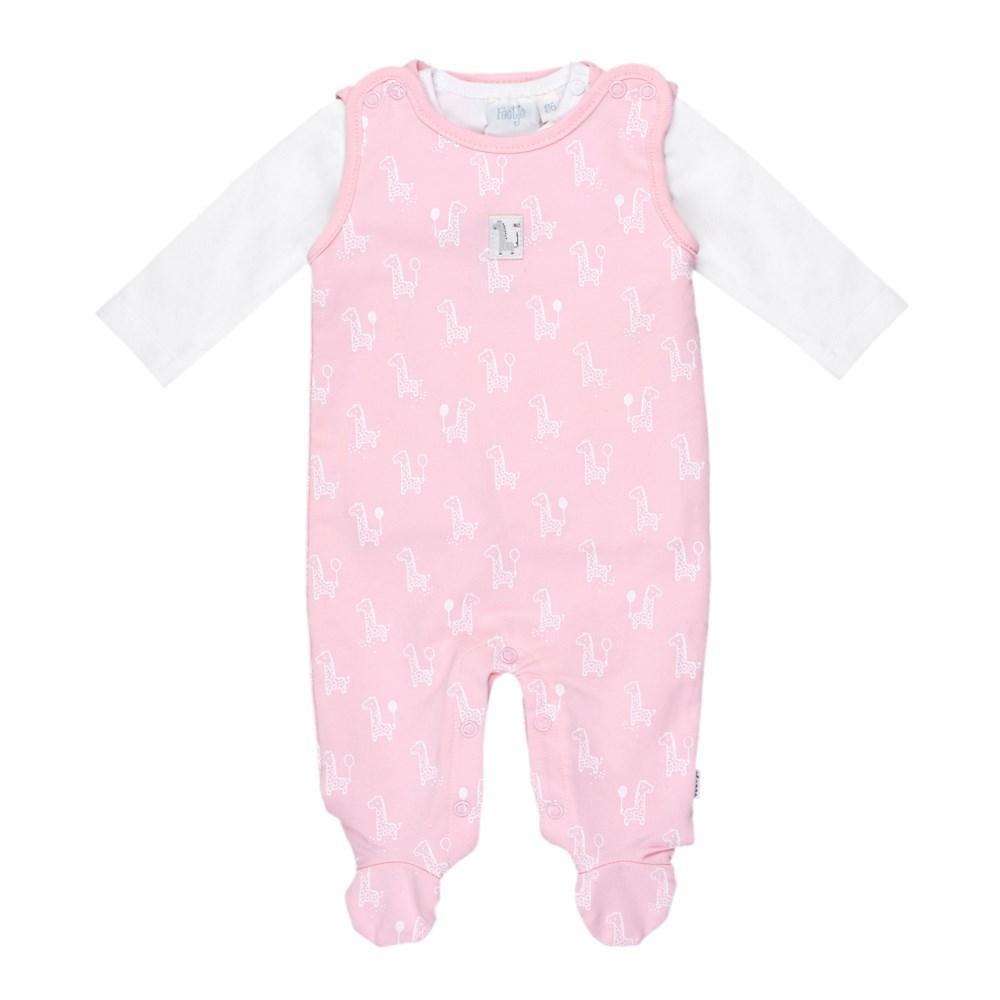 GIRAFFE Allover Print 2-Piece Romper Set