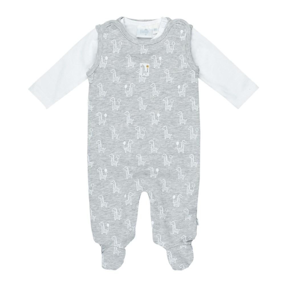 GIRAFFE Allover Print 2-Piece Romper Set