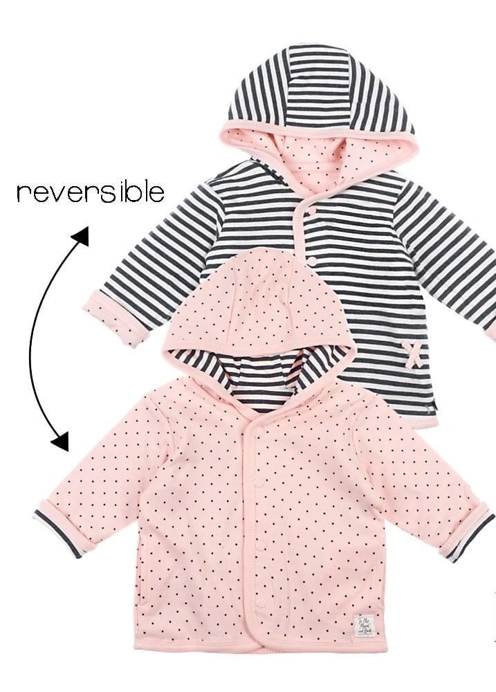 DOTS Reversible Jacket with Hood