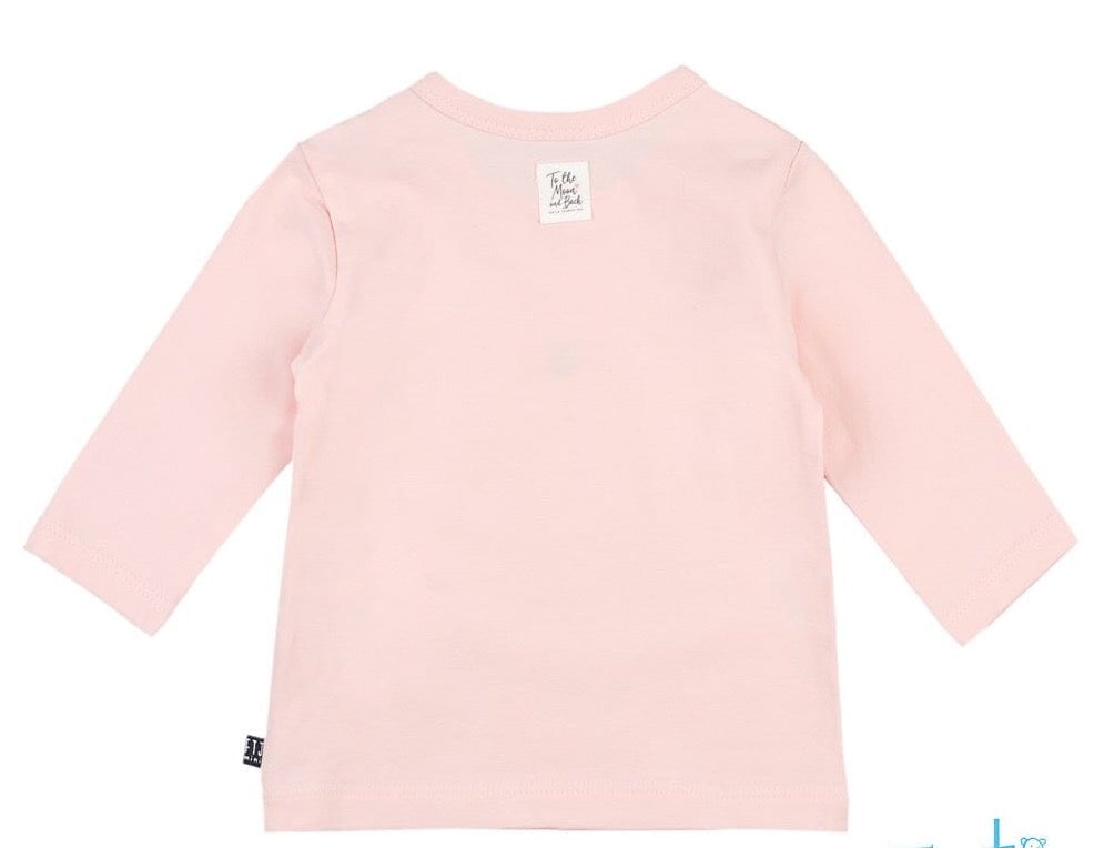 DOTS Puff Print Heart Long Sleeve Top