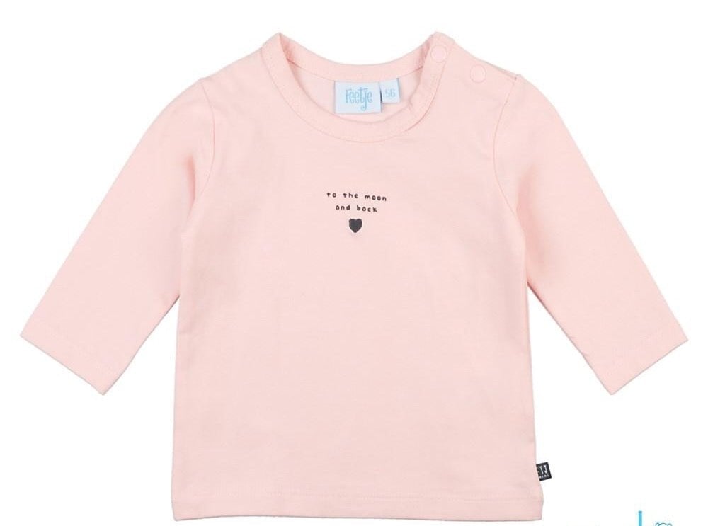 DOTS Puff Print Heart Long Sleeve Top