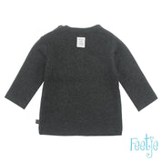 MINI PERSON  Solid Faux 3 Button Placket Top