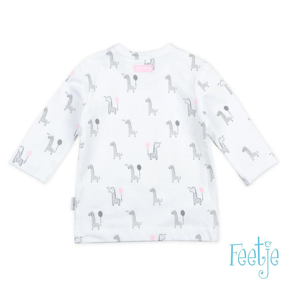 GIRAFFE Allover Print Long Sleeve Top