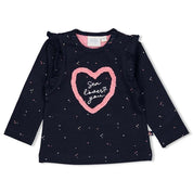 SEASIDE KISSES Special Heart Long Sleeve Top
