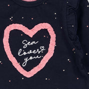 SEASIDE KISSES Special Heart Long Sleeve Top