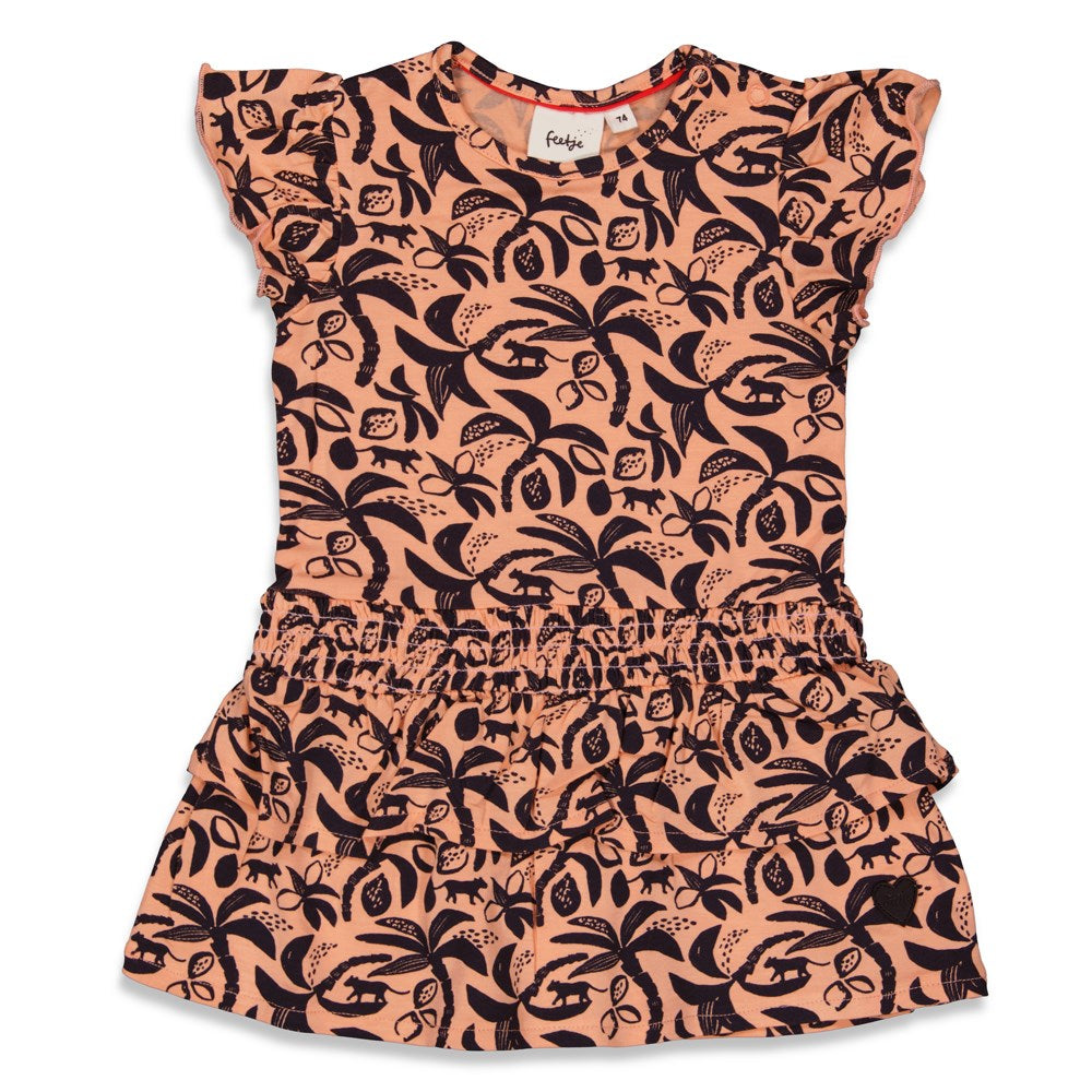 PAPAYA PUNCH Allover Fashion Print Tiered Dress
