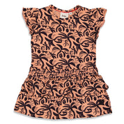 PAPAYA PUNCH Allover Fashion Print Tiered Dress