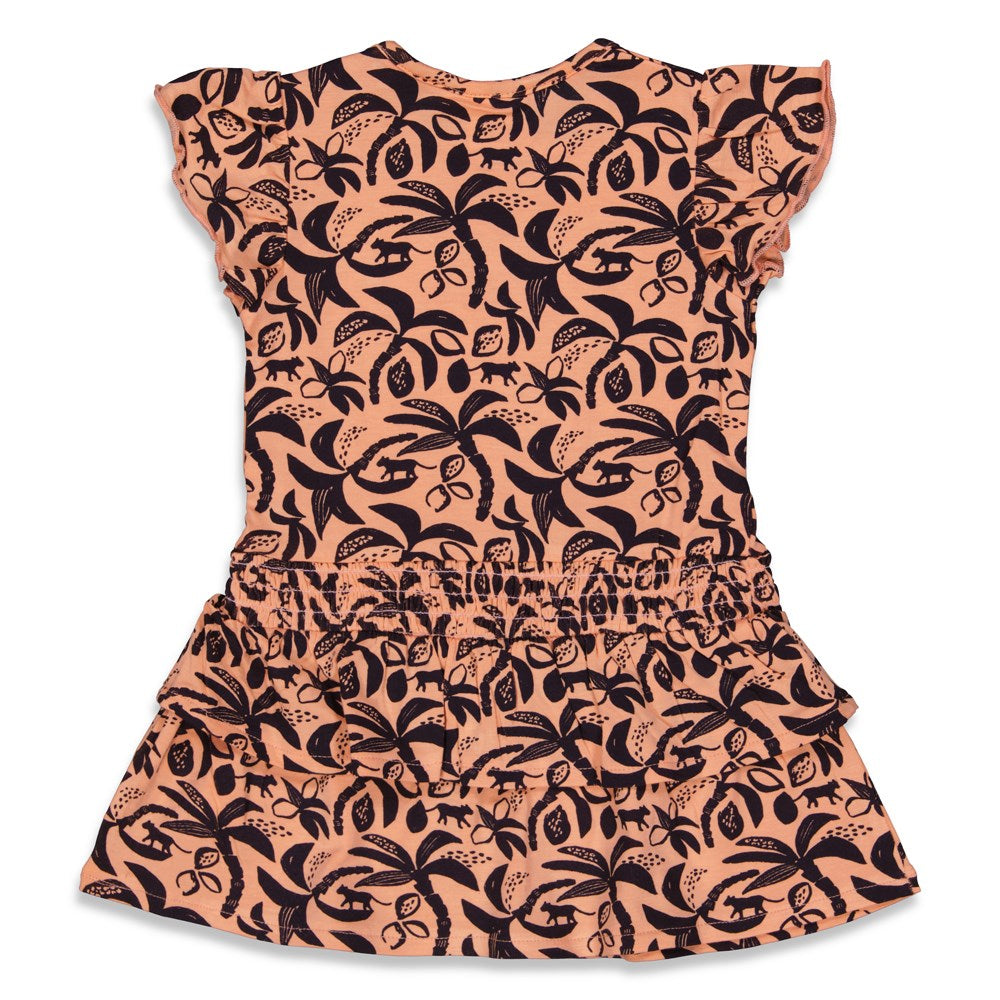 PAPAYA PUNCH Allover Fashion Print Tiered Dress