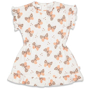 FOLLOW YOUR DREAMS Hand Designed Butterly Print Dress