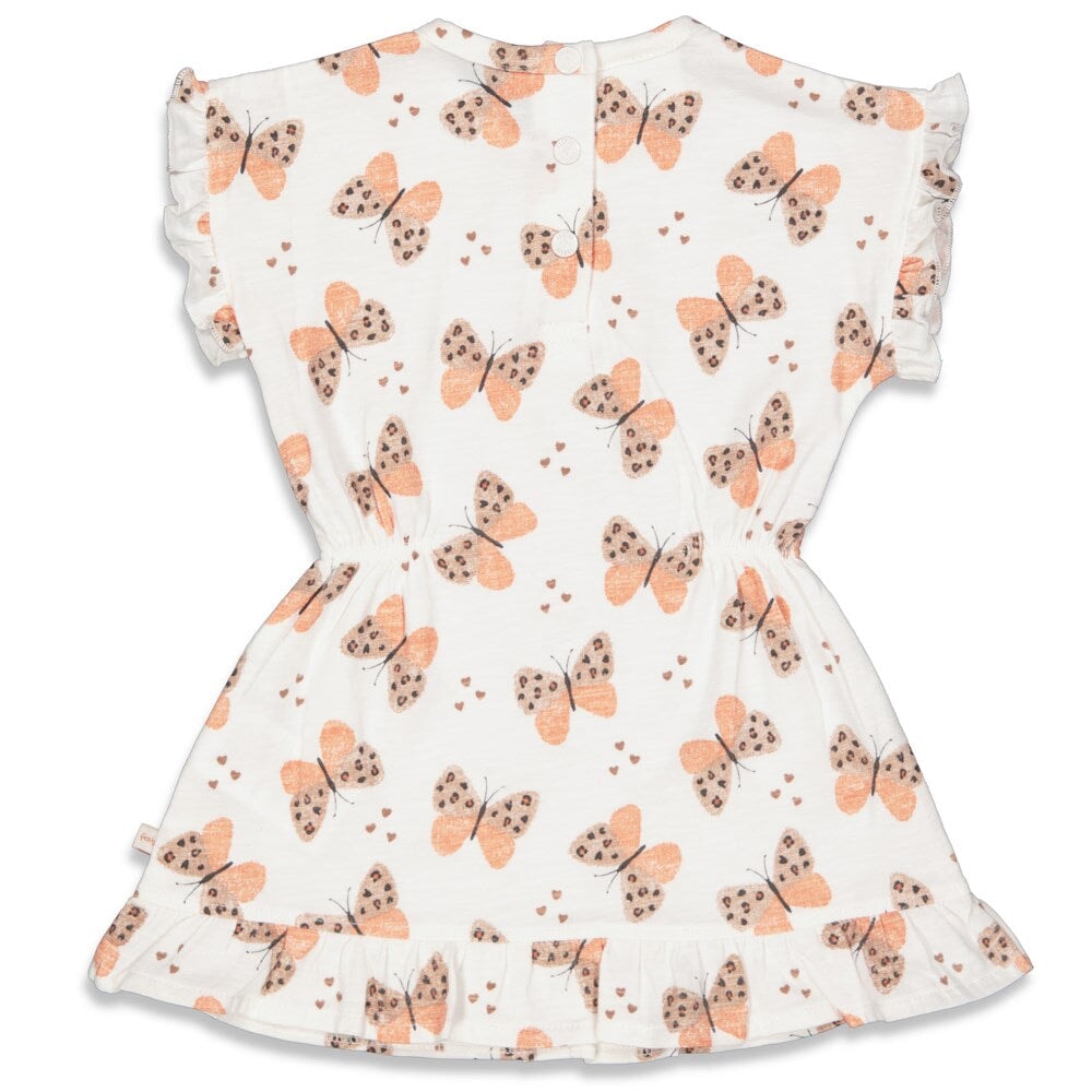 FOLLOW YOUR DREAMS Hand Designed Butterly Print Dress