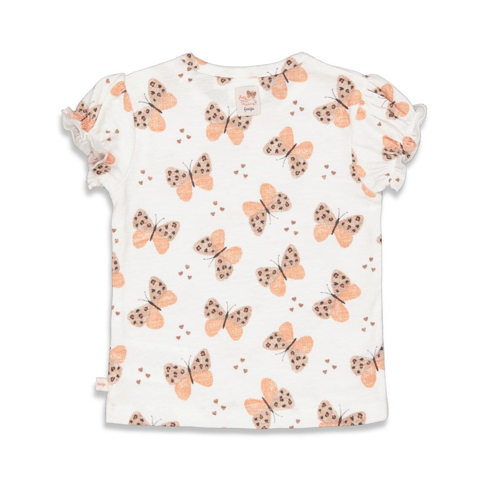 FOLLOW YOUR DREAMS Butterfly Print Top