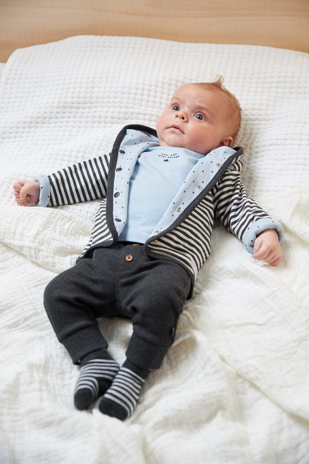 MINI PERSON Melange Knit Stripe Socks