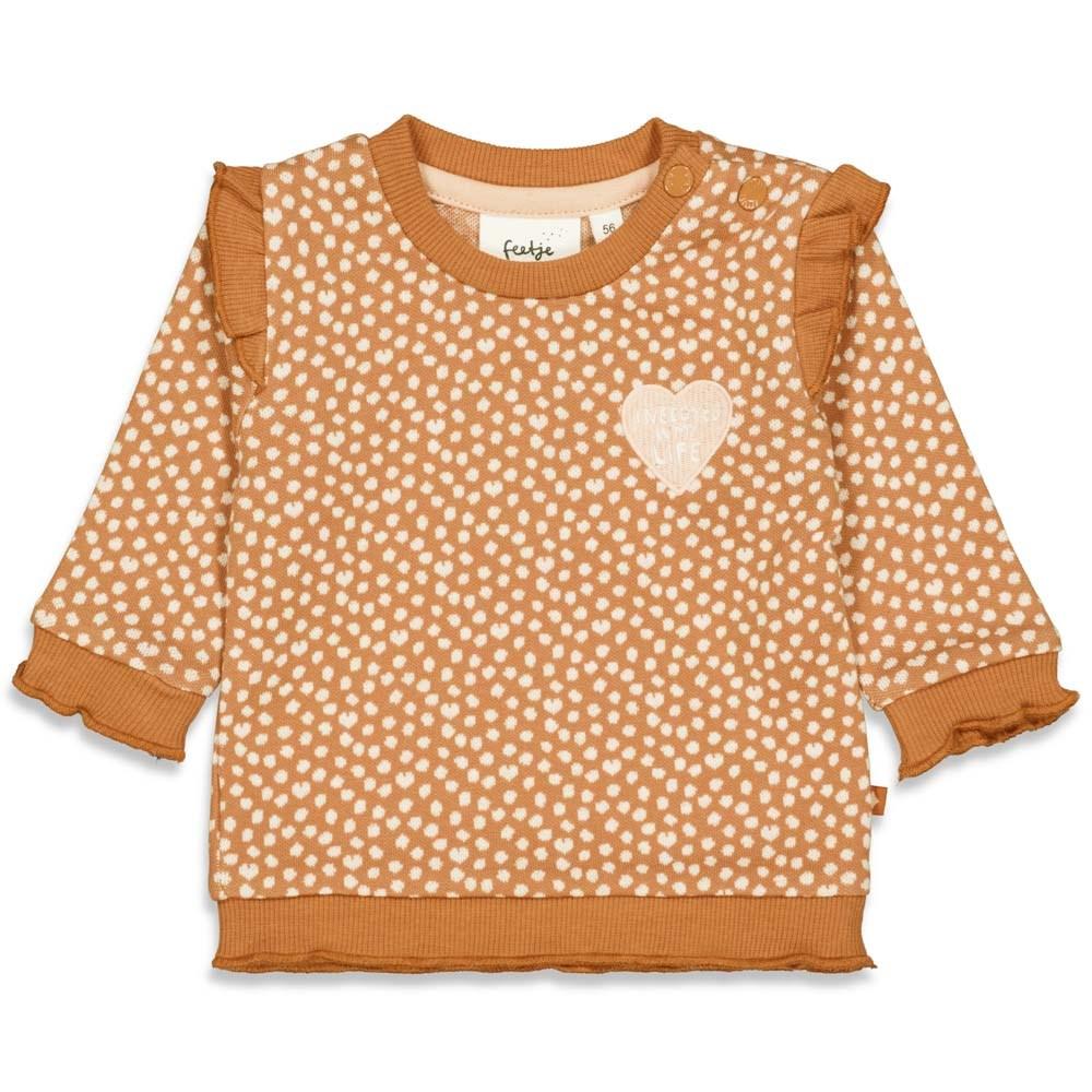 LOVE YOU MORE Jacquard Dots Sweater